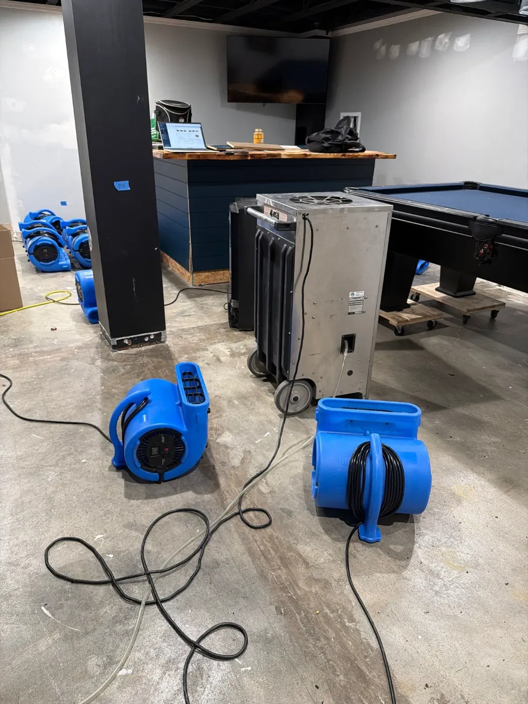 Documented moisture readings in Johnson County, IN